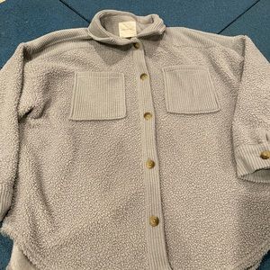 American Eagle fleece shacket. Size large